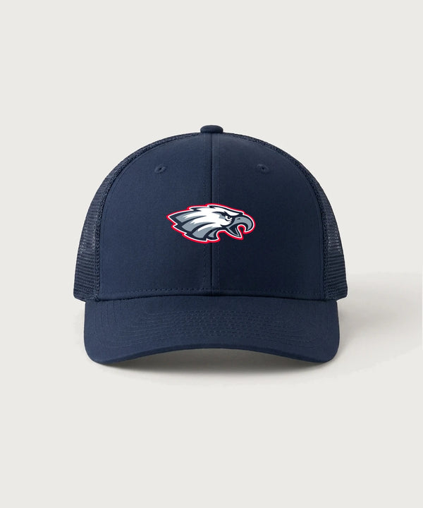 Pequot Lakes High School Football (Boys) - True Navy/ True Navy Sport-Tek Club Trucker Cap STC46