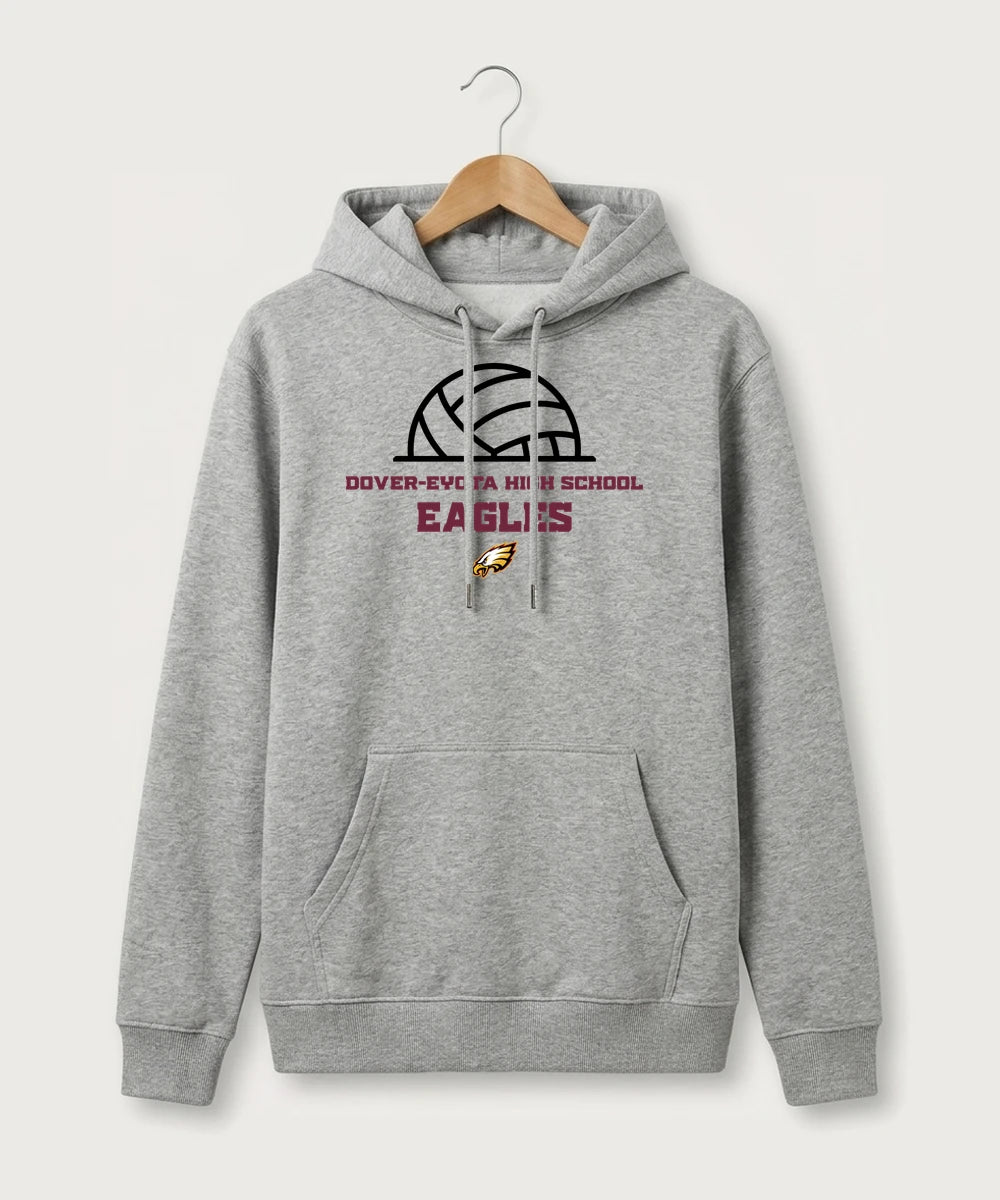 Dover-Eyota High School Volleyball (Girls) - Heather Grey Hoodie Value