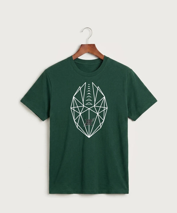 Rock Ridge High School Football (Boys) - Dark Green Port & Co Core Cotton Tee. PC54