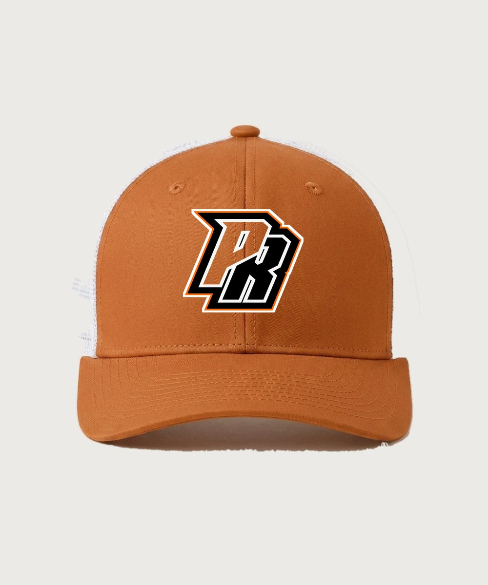 Park Rapids Area High School Football (Boys) - Texas Orange/ White Sport-Tek Club Trucker Cap STC46