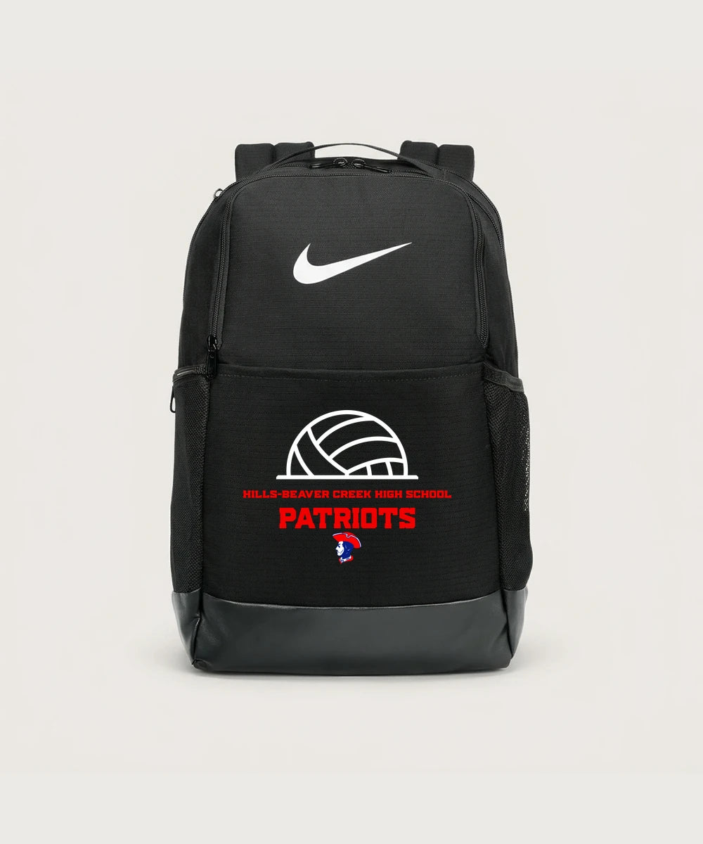 Hills-Beaver Creek High School Volleyball (Girls) - Black Nike Brasilia Medium Backpack NKDH7709