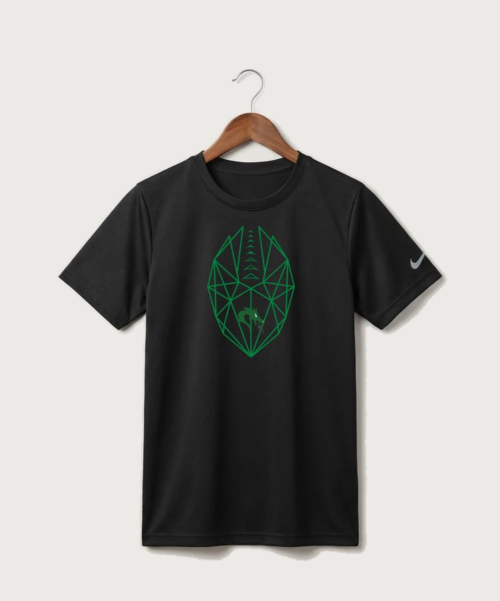 Pine City High School Football (Boys) - Black Nike Youth Swoosh Sleeve rLegend Tee NKDX8787