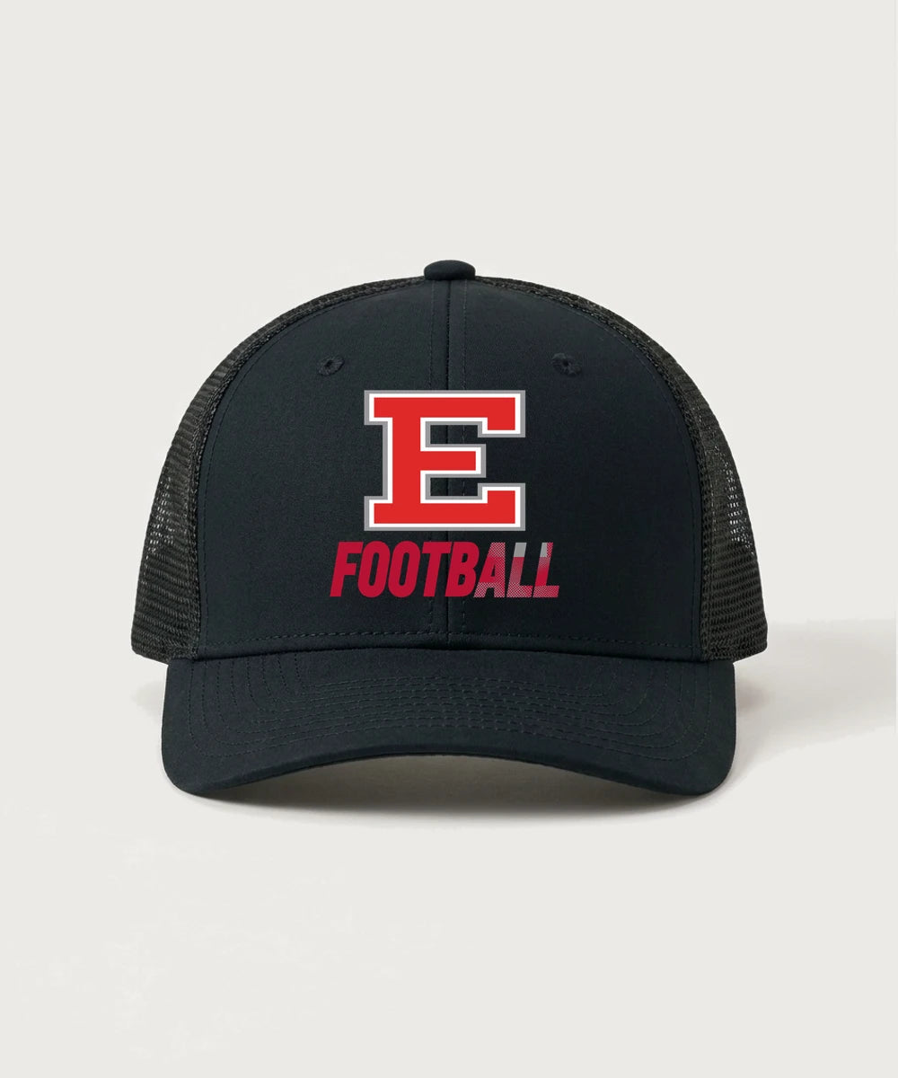 Duluth East High School Football (Boys) - Black/ Black Sport-Tek Club Trucker Cap STC46