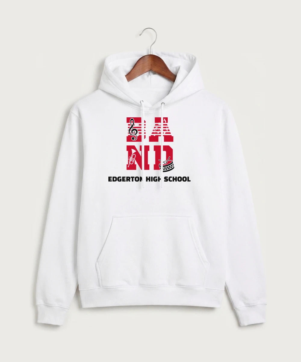 Edgerton High School Band Team Store - White Hoodie Value