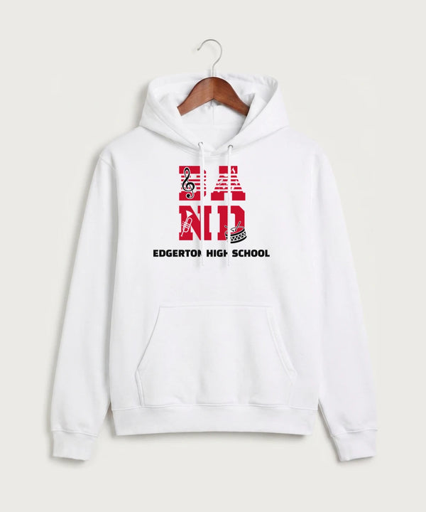 Edgerton High School Band Team Store - White Hoodie Value