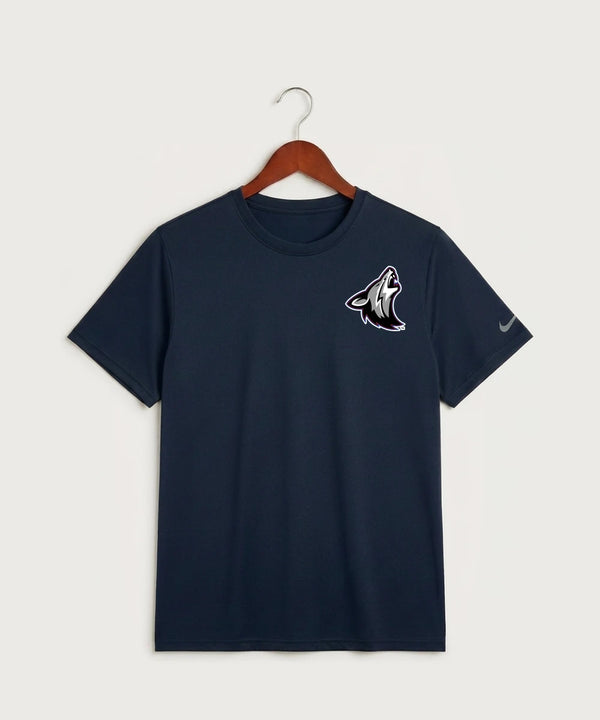 Heron Lake-Okabena High School Football (Boys) - College Navy Nike Swoosh Sleeve rLegend Tee NKDX8730