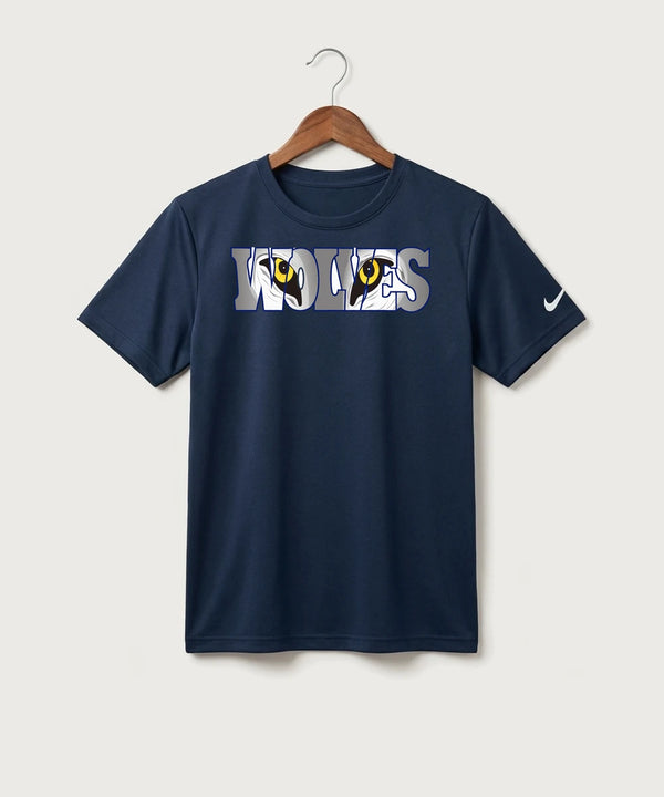 Walker Hackensack Akeley Volleyball (Girls) - College Navy Nike Youth Swoosh Sleeve rLegend Tee NKDX8787