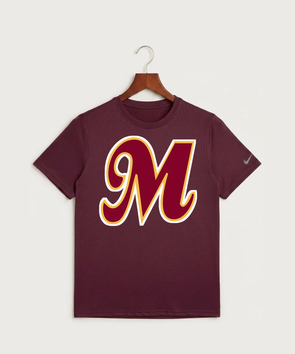MAYBA Baseball Team Store - Deep Maroon Nike Swoosh Sleeve rLegend Tee NKDX8730