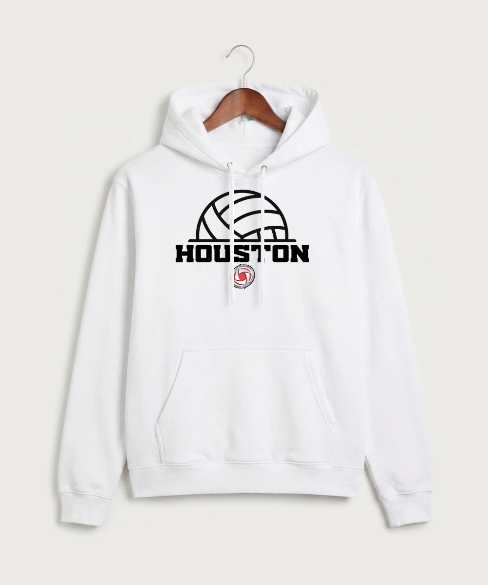 Houston Volleyball - White Hoodie Value