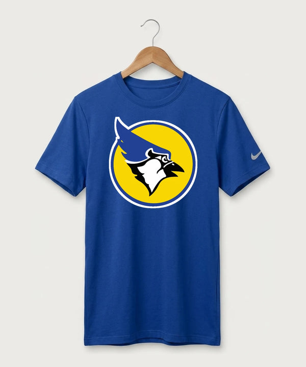 Waseca High School Football (Boys) - Game Royal Nike Swoosh Sleeve rLegend Tee NKDX8730