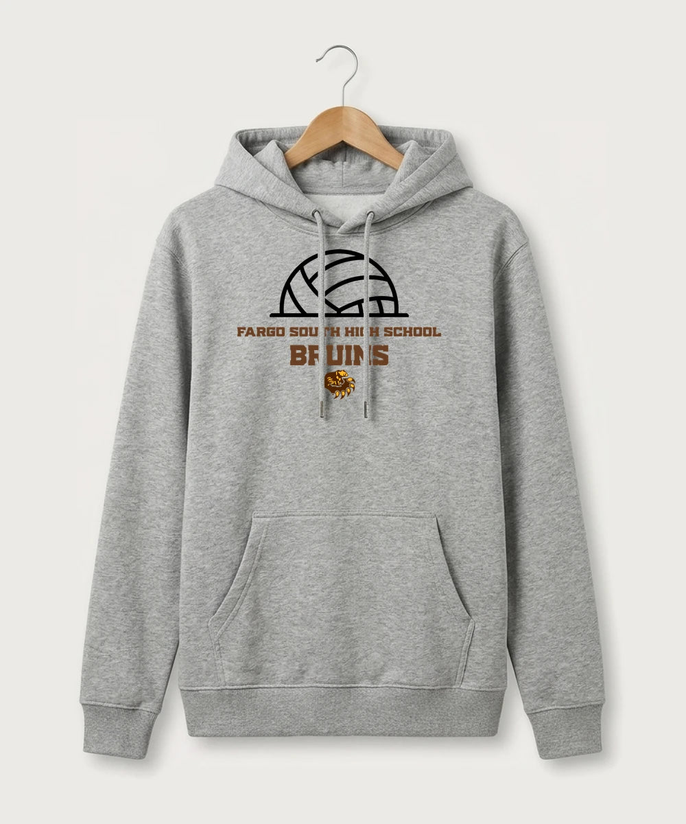 Fargo South High School Volleyball (Girls) - Heather Grey Hoodie Value
