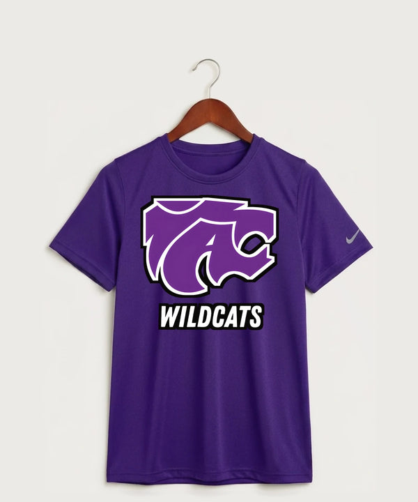 Axtell High School Basketball (Girls) Team Store - Court Purple Nike Youth Swoosh Sleeve rLegend Tee NKDX8787
