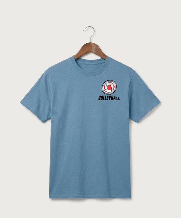Houston Volleyball - Tundra Blue Port & Co Core Cotton Tee. PC54