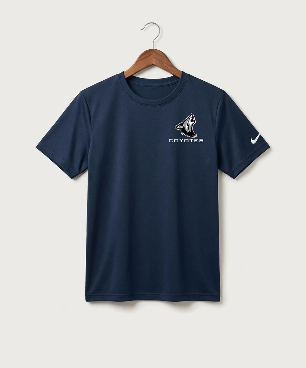 Heron Lake-Okabena High School Football (Boys) - College Navy Nike Youth Swoosh Sleeve rLegend Tee NKDX8787