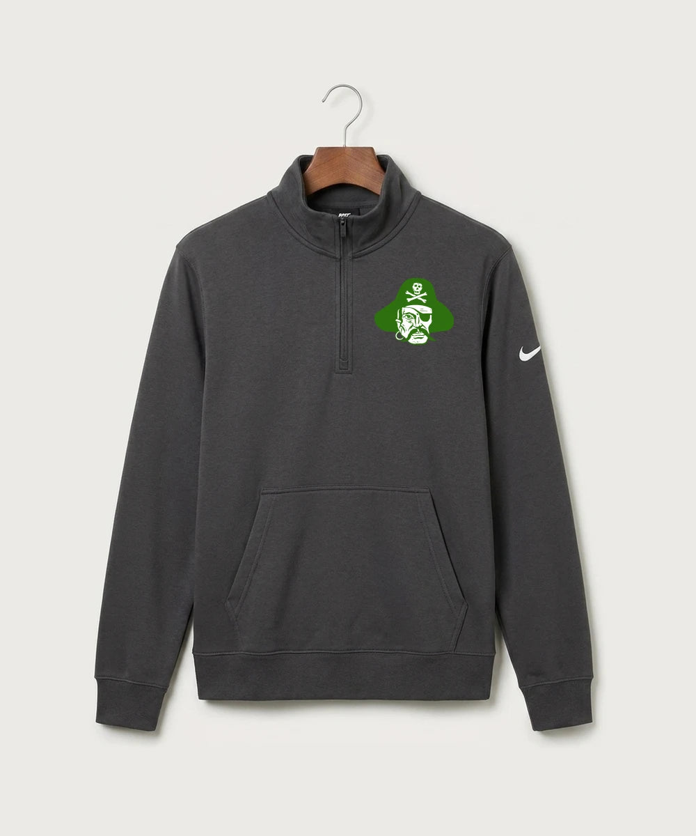 Verndale High School Football (Boys) - Anthracite Nike Club Fleece Sleeve Swoosh 1/2-Zip NKDX6718