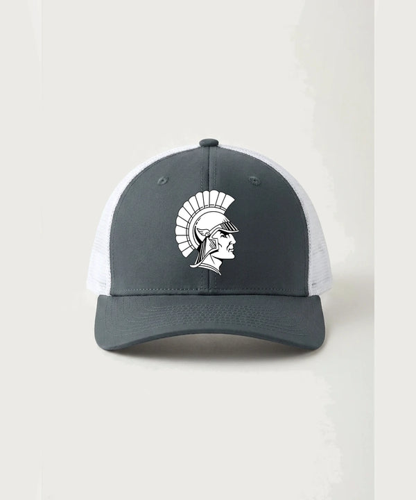 GF E2E Test 09 Football - Iron Grey/ White Sport-Tek Club Trucker Cap STC46