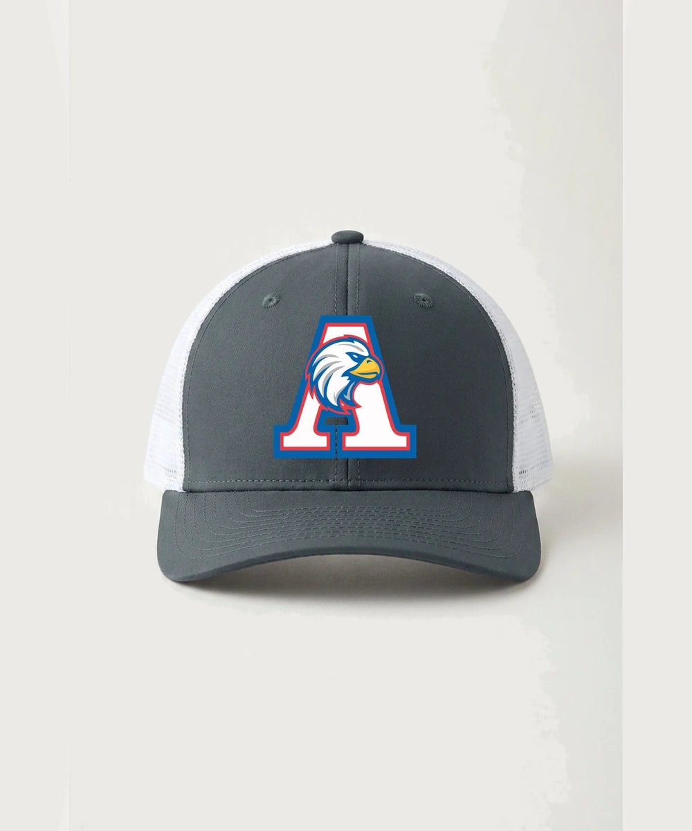Apollo High School Football (Boys) - Iron Grey/ White Sport-Tek Club Trucker Cap STC46