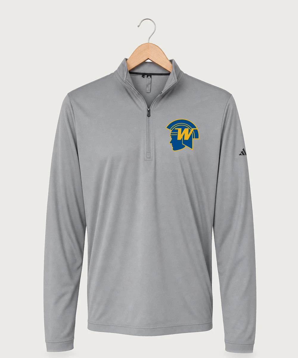 Wayzata High School Football (Boys) - Grey Three Men's Ultimate365 Lightweight Quarter-Zip Pullover