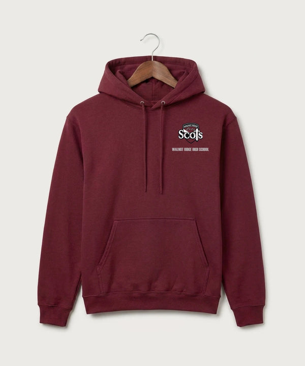 Walnut Ridge High School Basketball Team Store - Cardinal Port & Co Core Fleece Pullover Hooded Sweatshirt. PC78H