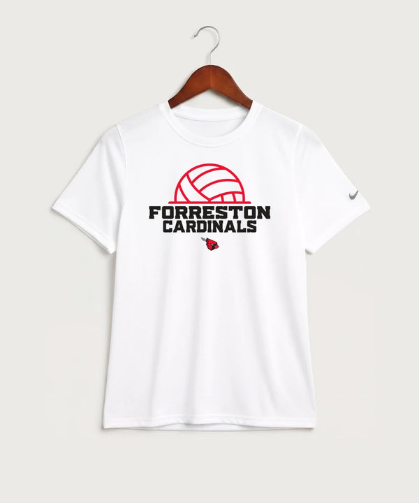 Forreston Volleyball - White Nike Youth Swoosh Sleeve rLegend Tee NKDX8787