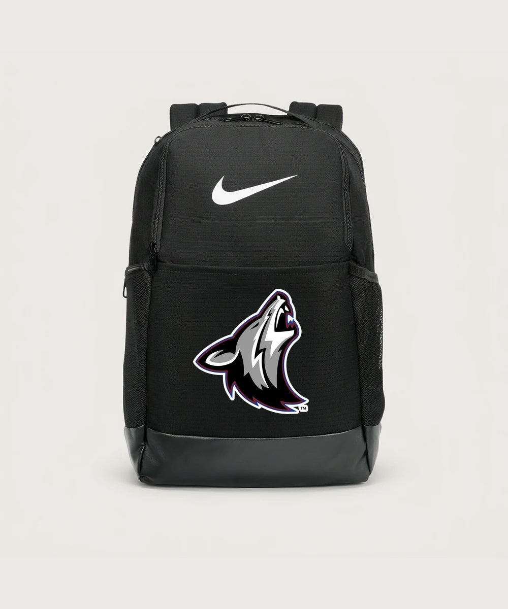 Heron Lake-Okabena High School Football (Boys) - Black Nike Brasilia Medium Backpack NKDH7709