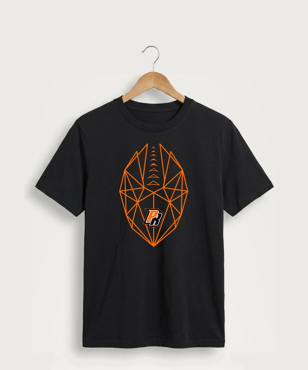 Park Rapids Area High School Football (Boys) - Jet Black Port & Co Core Cotton Tee. PC54