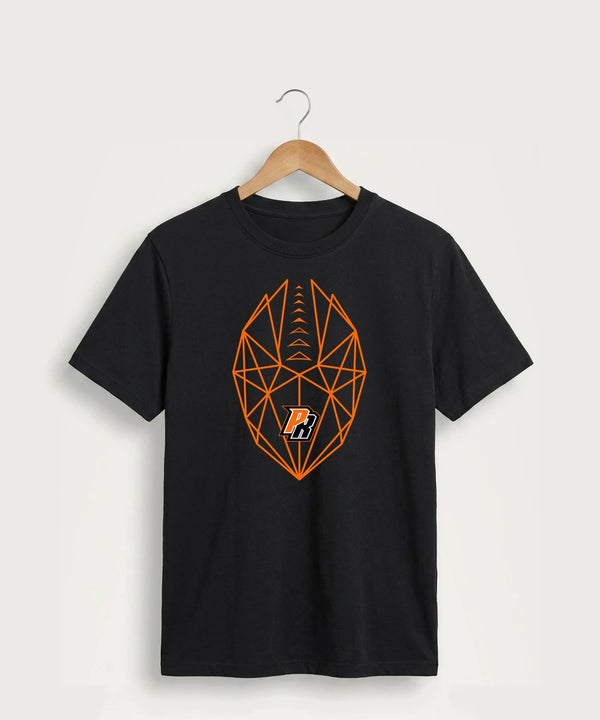Park Rapids Area High School Football (Boys) - Jet Black Port & Co Core Cotton Tee. PC54