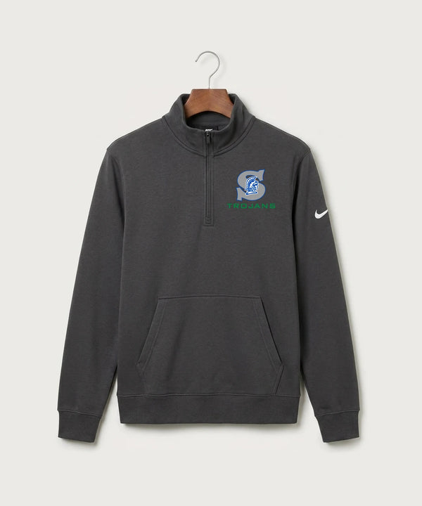 Green Bay Southwest High School Volleyball (Girls) - Anthracite Nike Club Fleece Sleeve Swoosh 1/2-Zip NKDX6718