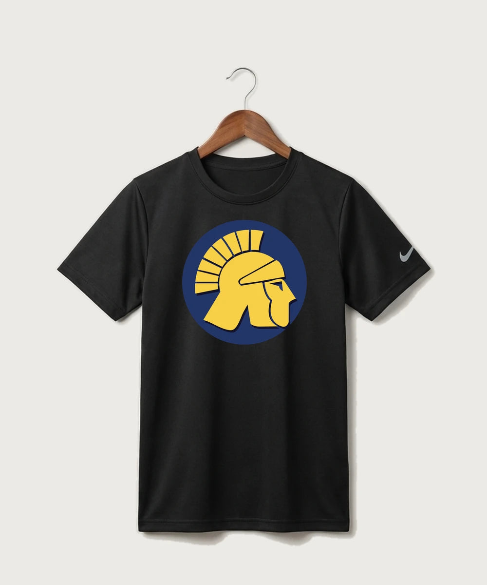 Wausau West High School Cheer - Black Nike Youth Swoosh Sleeve rLegend Tee NKDX8787