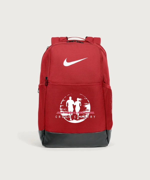 John Marshall High School Cross Country (Coed) - University Red Nike Brasilia Medium Backpack NKDH7709