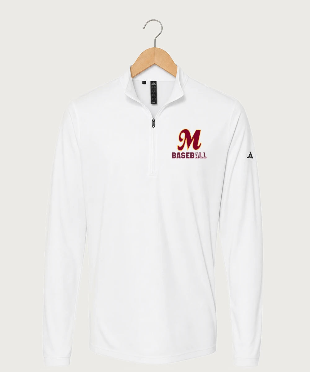 MAYBA Baseball Team Store - White Men's Ultimate365 Lightweight Quarter-Zip Pullover