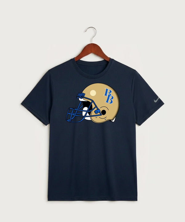 Braham Area High School Football (Boys) - College Navy Nike Swoosh Sleeve rLegend Tee NKDX8730