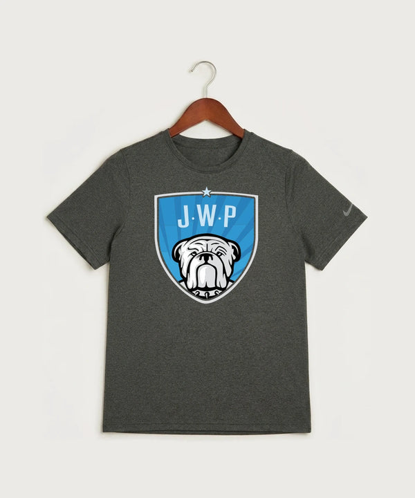 Janesville Waldorf Pemberton Football (Boys) - Dark Smoke Heather Nike Youth Swoosh Sleeve rLegend Tee NKDX8787
