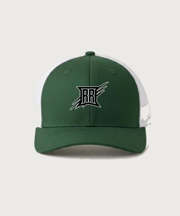 Rock Ridge High School Football (Boys) - Forest Green/ White Sport-Tek Club Trucker Cap STC46