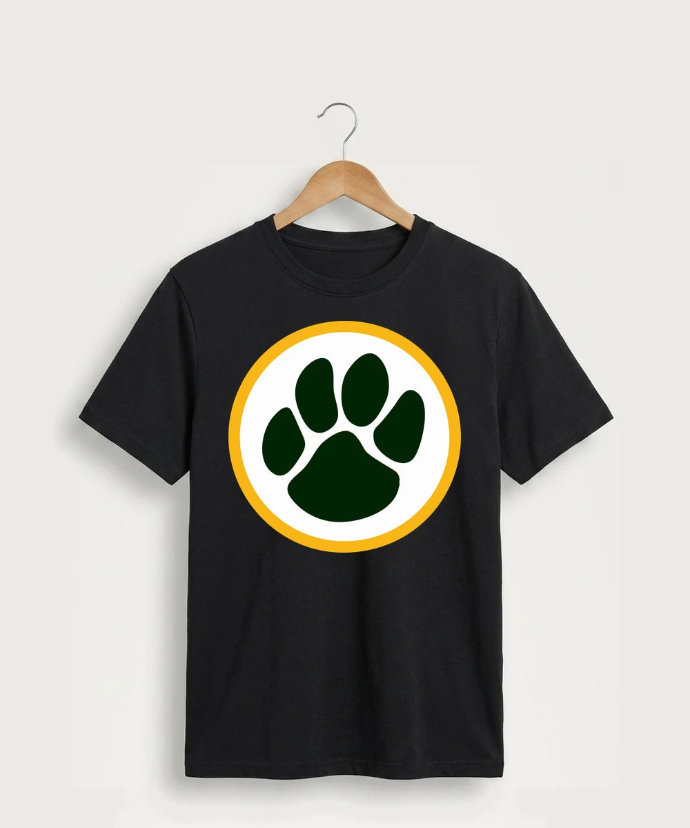 Ashwaubenon High School Football (Boys) (Sandbox) - Jet Black Port & Co Core Cotton Tee. PC54