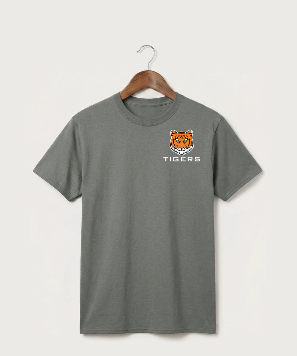Princeton High School Football (Boys) - Medium Grey Port & Co Core Cotton Tee. PC54