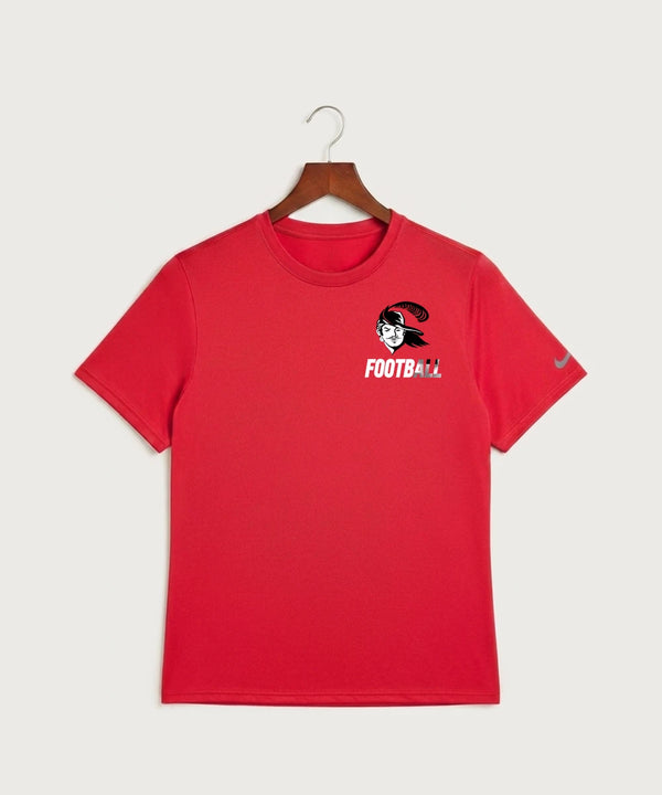 Border West Football (Boys) - University Red Nike Swoosh Sleeve rLegend Tee NKDX8730