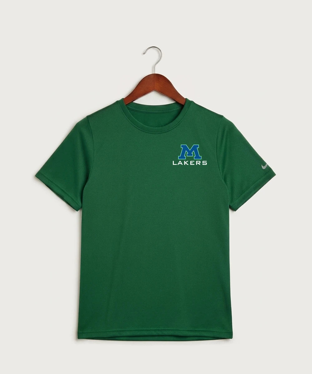 Minnewaska Area High School Football (Boys) - Gorge Green Nike Youth Swoosh Sleeve rLegend Tee NKDX8787