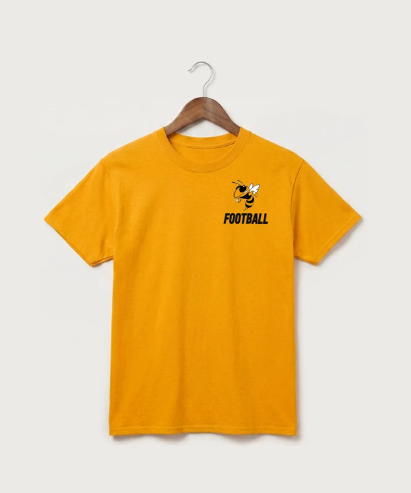 Perham High School Football (Boys) - Gold Port & Co Core Cotton Tee. PC54