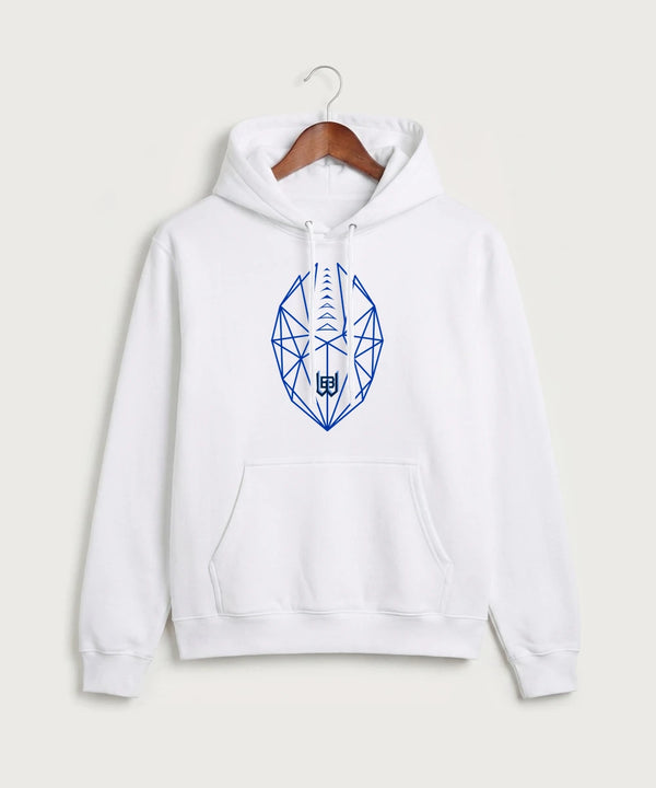 West Bend West High School Football - White Port & Co Core Fleece Pullover Hooded Sweatshirt. PC78H