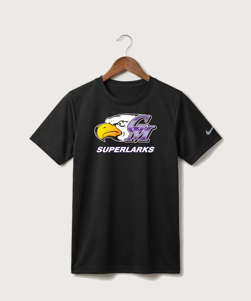 Grand Meadow Football - Black Nike Youth Swoosh Sleeve rLegend Tee NKDX8787