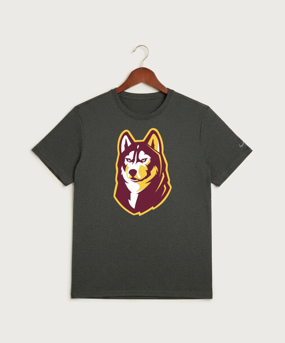 Pillager High School Football (Boys) - Dark Smoke Heather Nike Swoosh Sleeve rLegend Tee NKDX8730