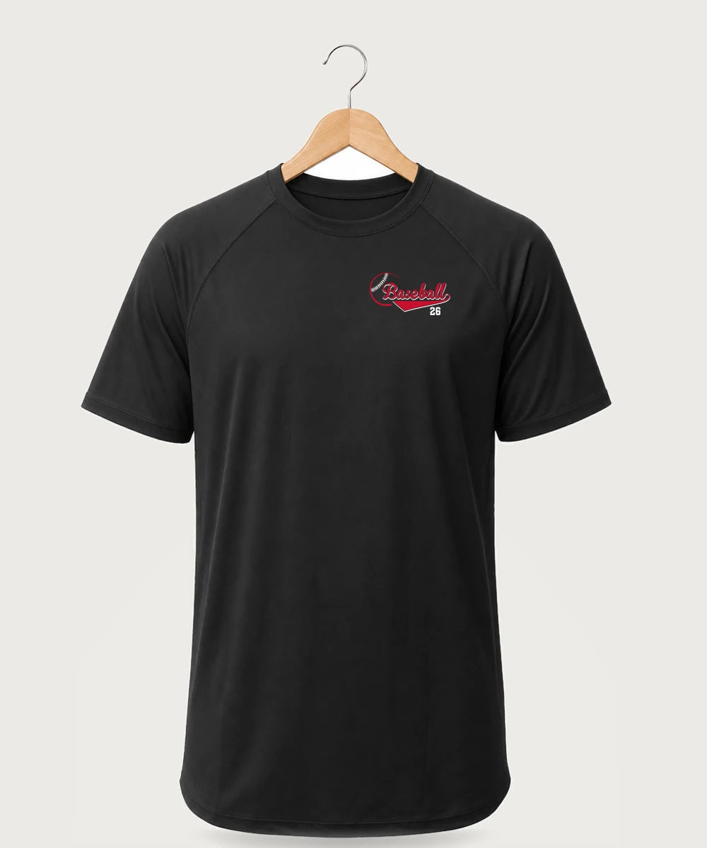 GF E2E Test 04 Baseball - Black Tee