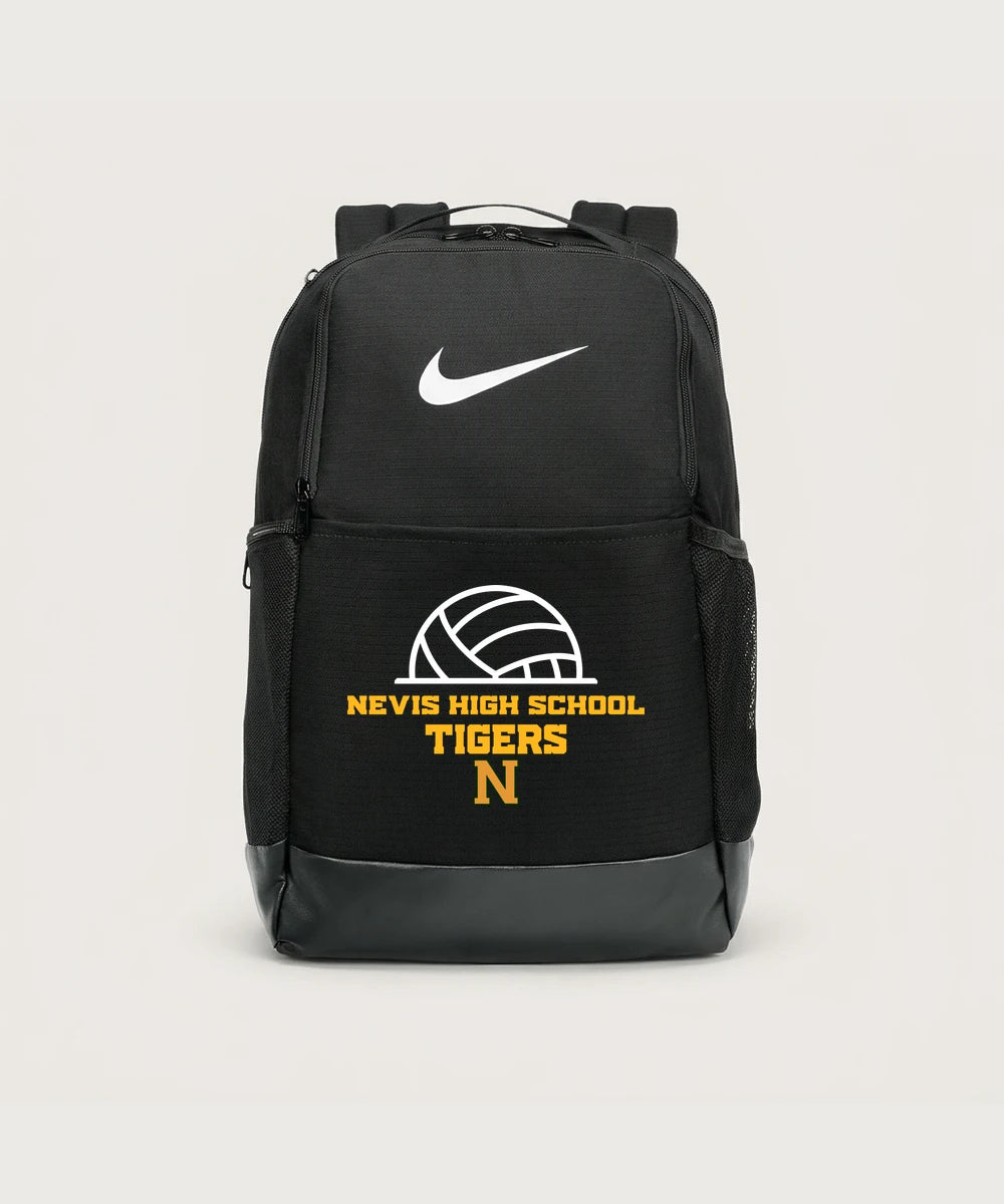 Nevis High School Volleyball (Girls) - Black Nike Brasilia Medium Backpack NKDH7709