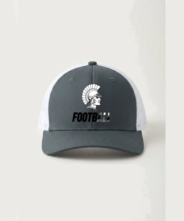 GF E2E Test 09 Football - Iron Grey/ White Sport-Tek Club Trucker Cap STC46