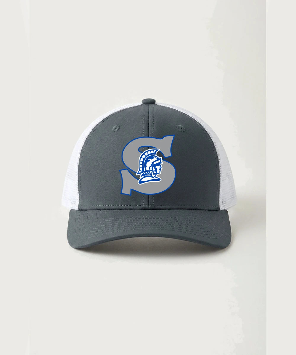 Green Bay Southwest High School Volleyball (Girls) - Iron Grey/ White Sport-Tek Club Trucker Cap STC46