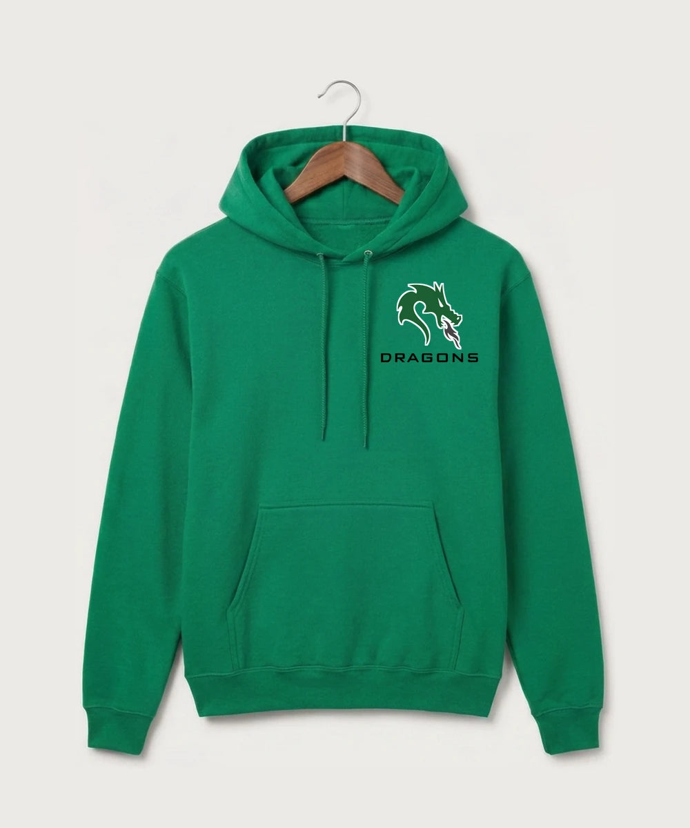 Pine City High School Football (Boys) - Kelly Port & Co Core Fleece Pullover Hooded Sweatshirt. PC78H