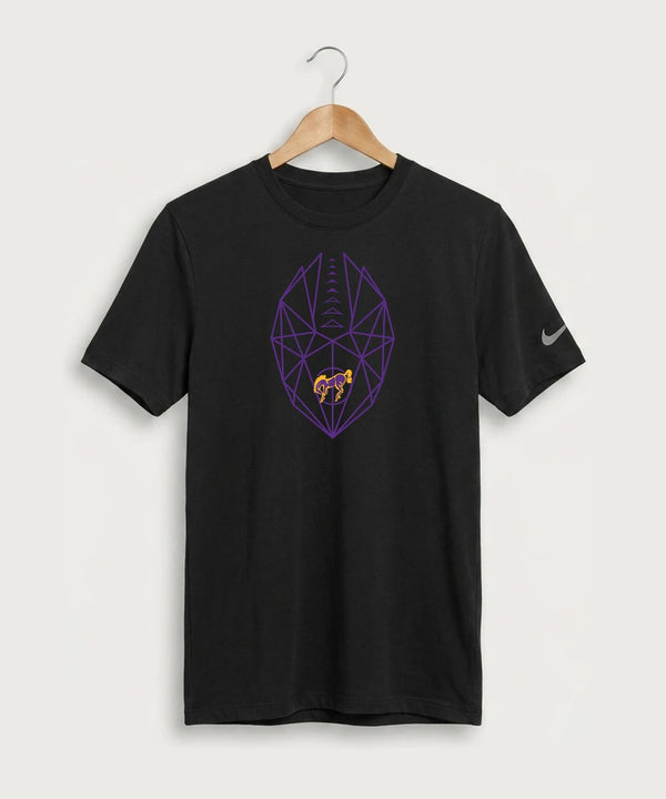International Falls High School Football (Boys) - Black Nike Swoosh Sleeve rLegend Tee NKDX8730