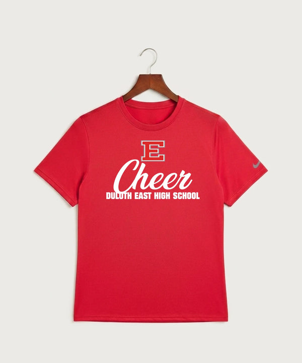 Duluth East High School Cheer (Coed) - University Red Nike Swoosh Sleeve rLegend Tee NKDX8730