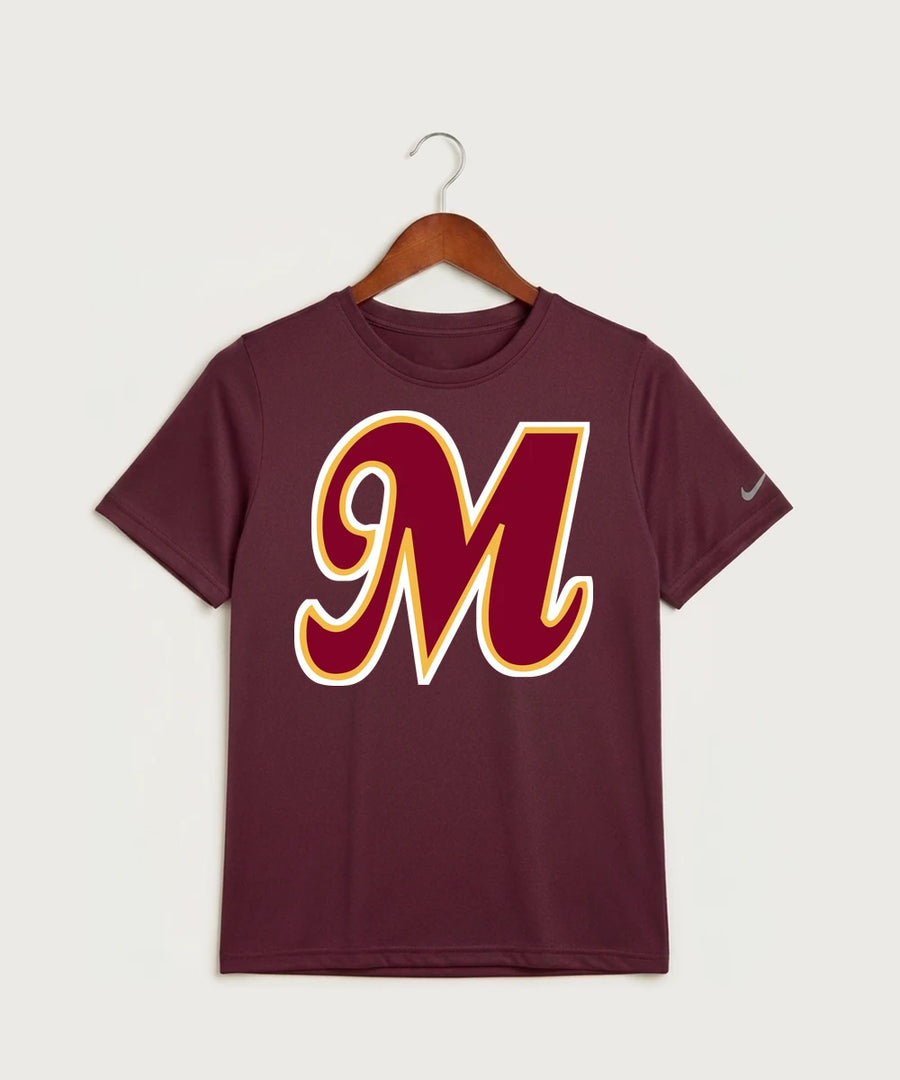 MAYBA Baseball Team Store - Deep Maroon Nike Youth Swoosh Sleeve rLegend Tee NKDX8787